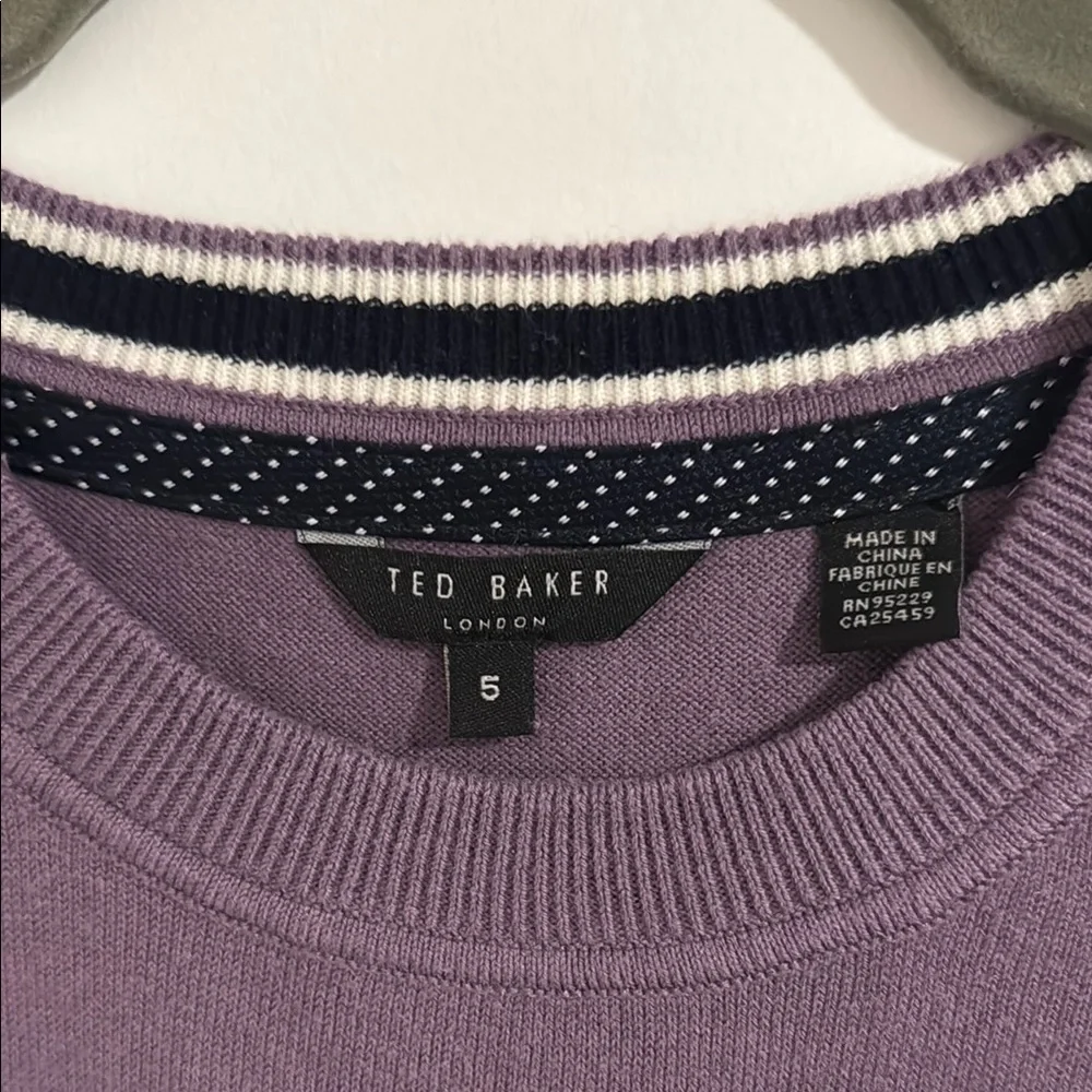 Ted Baker Men's Crewneck Sweater in Dusty Purple - Picture 2 of 6